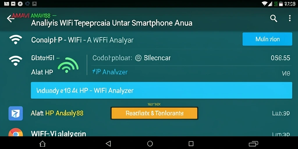 Antarmuka AMAVI88 yang informatif dan mudah digunakan untuk analisis WiFi.