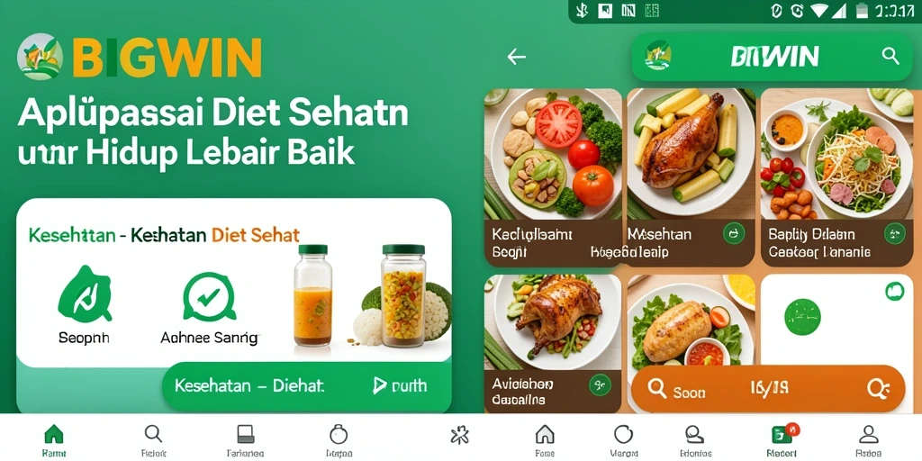 Tampilan antarmuka aplikasi BIGWIN yang intuitif dan ramah pengguna.