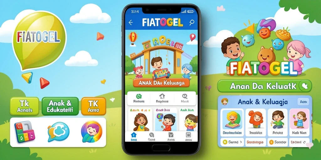 Tampilan antarmuka FIATOGEL yang cerah dan ramah anak.