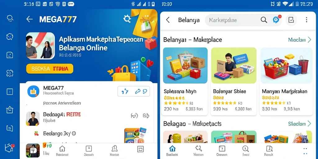 Antarmuka MEGA777 yang menarik dan fungsional untuk belanja online.