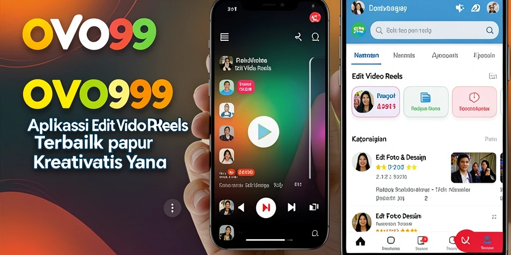 Tampilan antarmuka OVO99 yang user-friendly untuk Edit Video Reels.