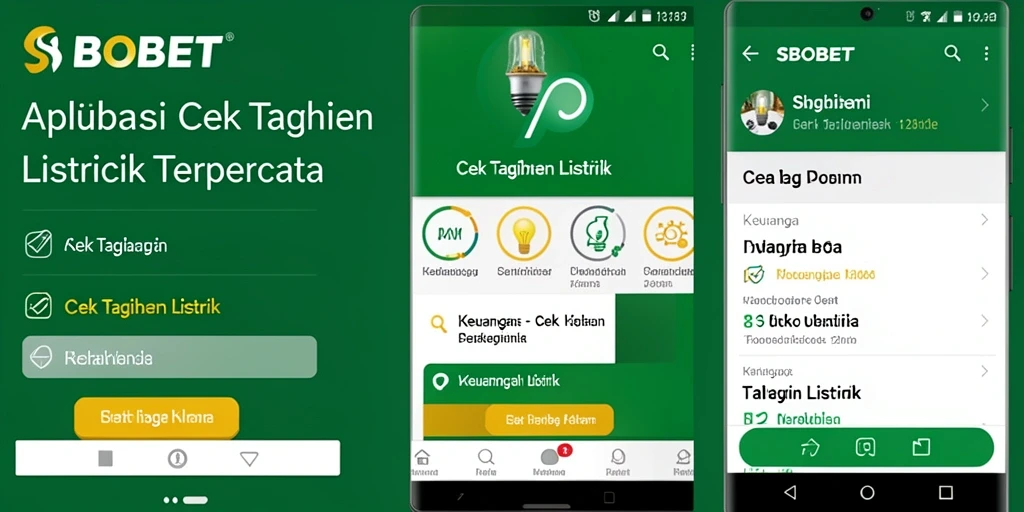 Antarmuka SBOBET menampilkan informasi tagihan listrik yang jelas.